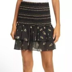 Dolan Mini Skirt Size Women’s Small Whimsigoth Eleanor Black Floral Multi
